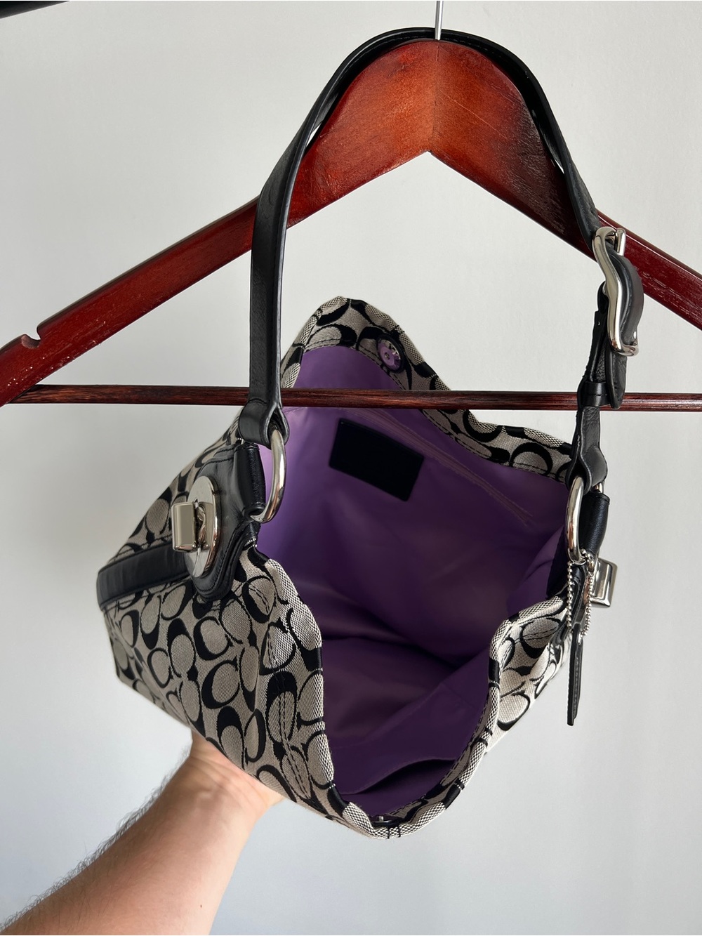 Authentic Coach New Canvas Shoulder Bag - Picture 12 of 12
